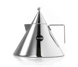 Chaleira "Il Cônico" em aço inoxidável - Design Aldo Rossi para Alessi