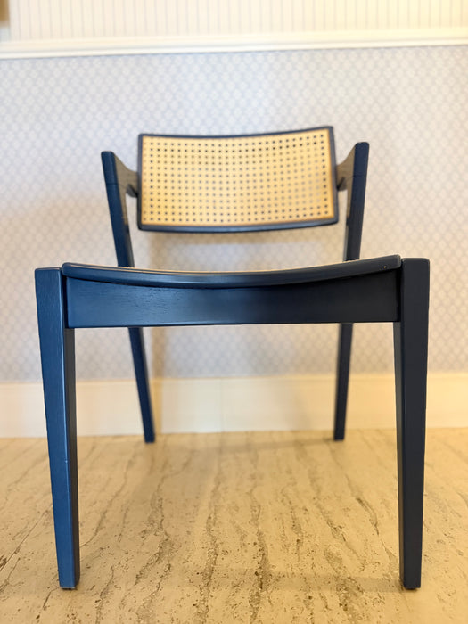 Conjunto com 6 Cadeiras Azuis em Palhinha