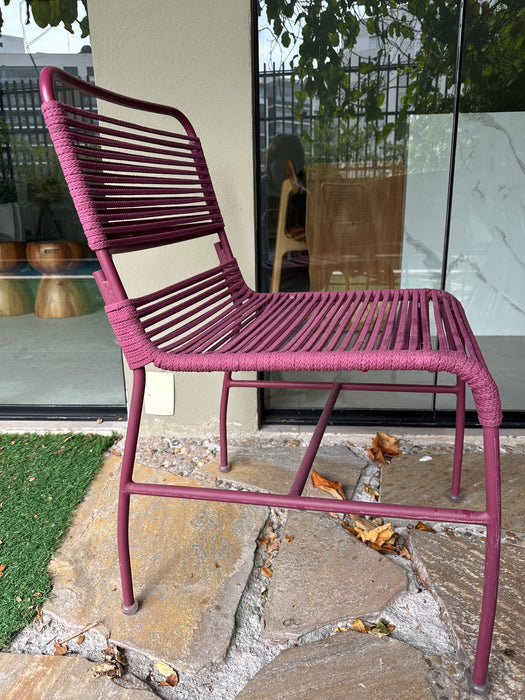 Mesa de Jantar "Tropical" com  6 Cadeiras "Chá Verde" em Corda Náutica - Líder Interiores