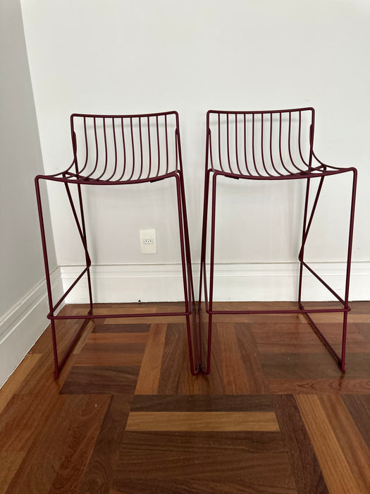 Conjunto com 4 Banquetas de Ferro