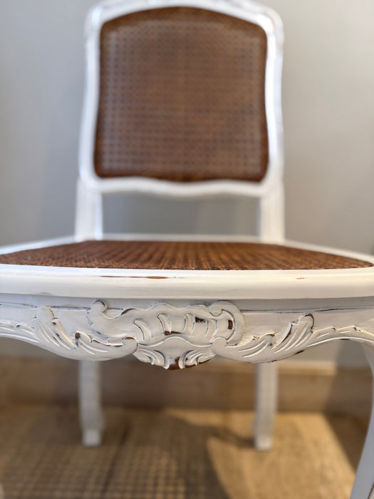 Conjunto com 4 Cadeiras "Deauville" com Assento em Palha – Secrets de Famille