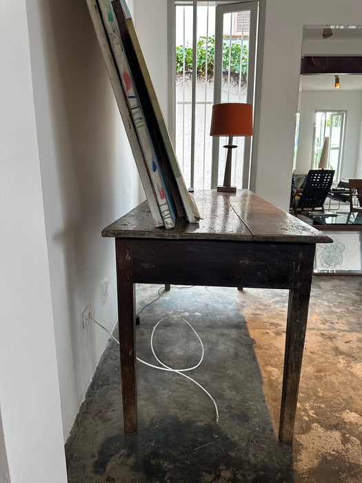 Mesa de Apoio Mineira em Madeira Rústica com Gaveta