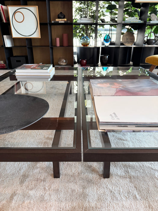 Mesa de Centro "Duas Cores" - Branco&Preto Para Etel