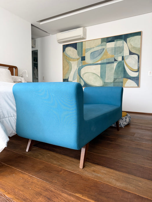 Recamier Estofado Azul