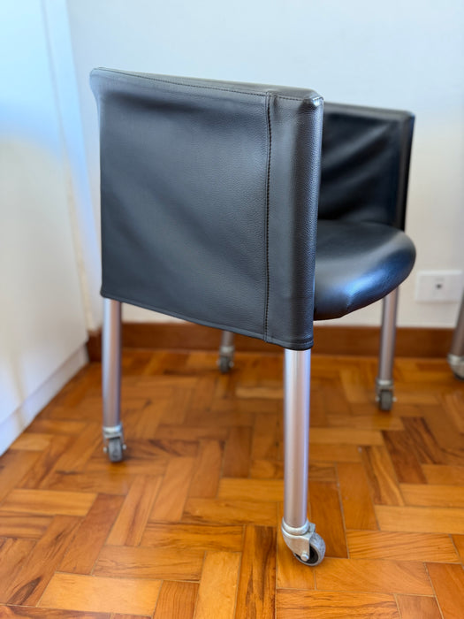 Conjunto de 4 Cadeiras "Mixer" em Couro – Antonio Citterio para Flexform