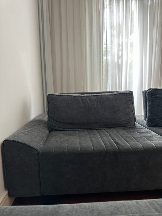 Sofá Retrátil com Pufe