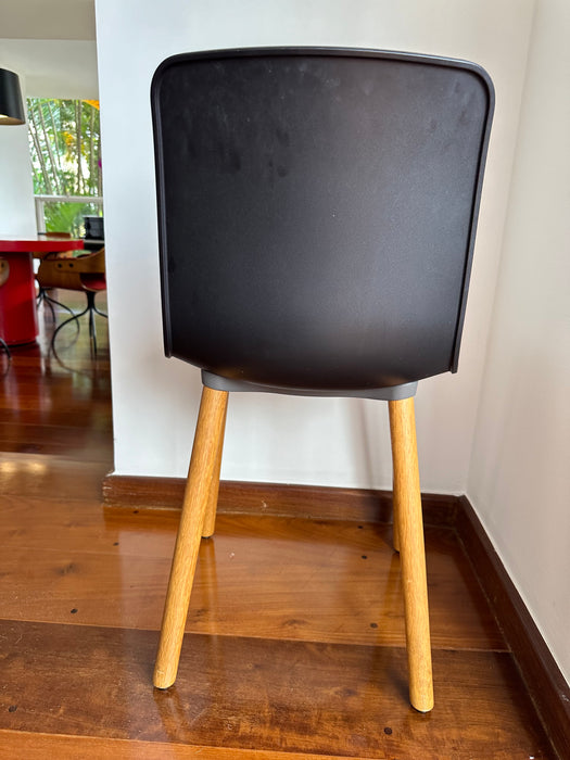Conjunto com 6 Cadeiras "Hal Wood" - Jaspen Morisson para Vitra