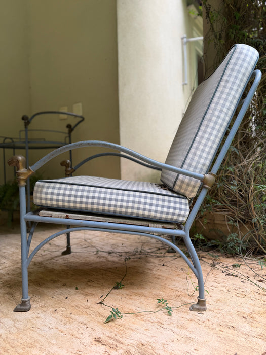 Conjunto em Ferro com Sofá + 2 Poltronas + Carrinho bar - Artefacto