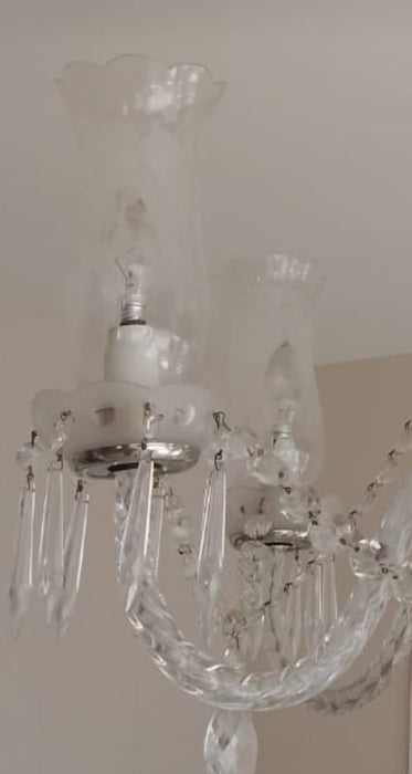 Lustre de Cristal com 4 braços