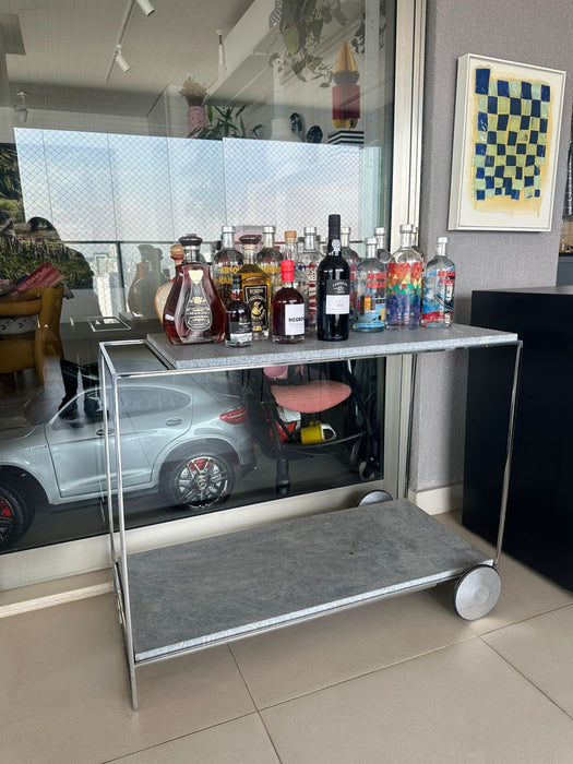 Carrinho de Chá "TECA" com Tampo em Mármore IN&OUT – Jader Almeida