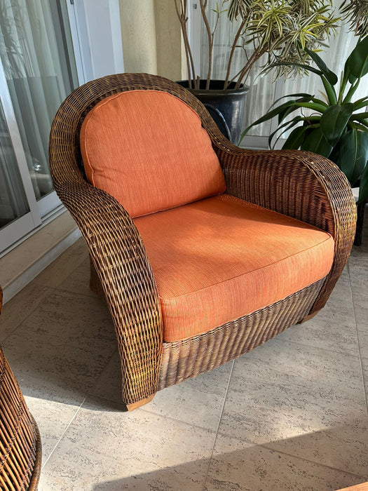 Par de Poltronas em Junco