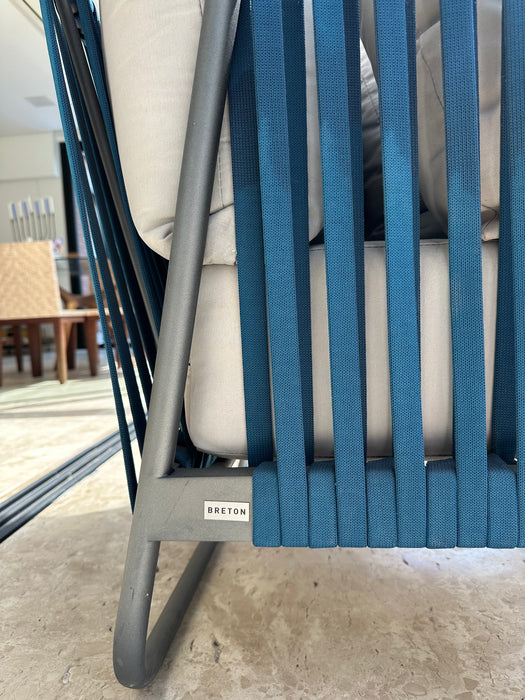 Conjunto de 3 Poltronas e Pufe "Terrace" - Breton