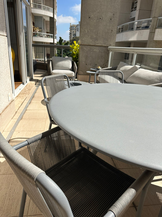 Conjunto de Mesa de Jantar "Gava" com 6 Cadeiras "Nancy" - Franccino