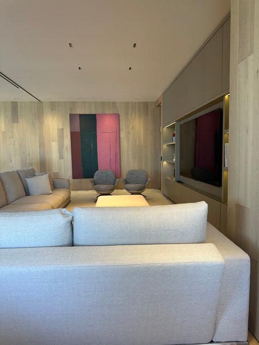 Sofá Modular "Marcel" com Par de Pufes – Antonio Citterio para B&B Italia