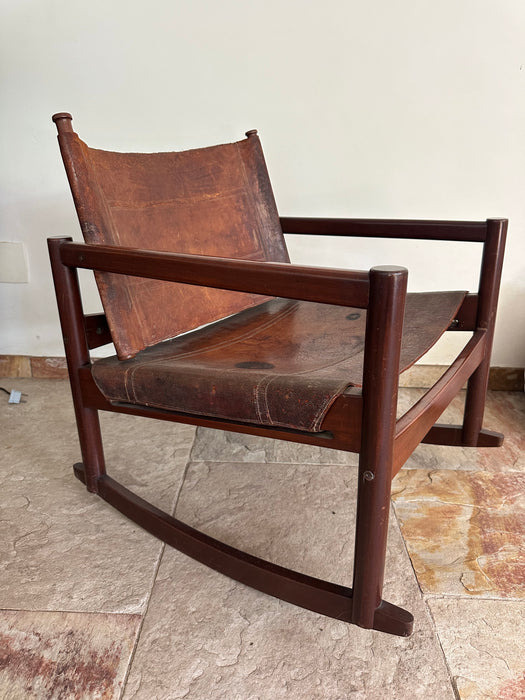 Cadeira de Balanço “Peglev Rocking” Vintage – Michel Arnault para Objekto