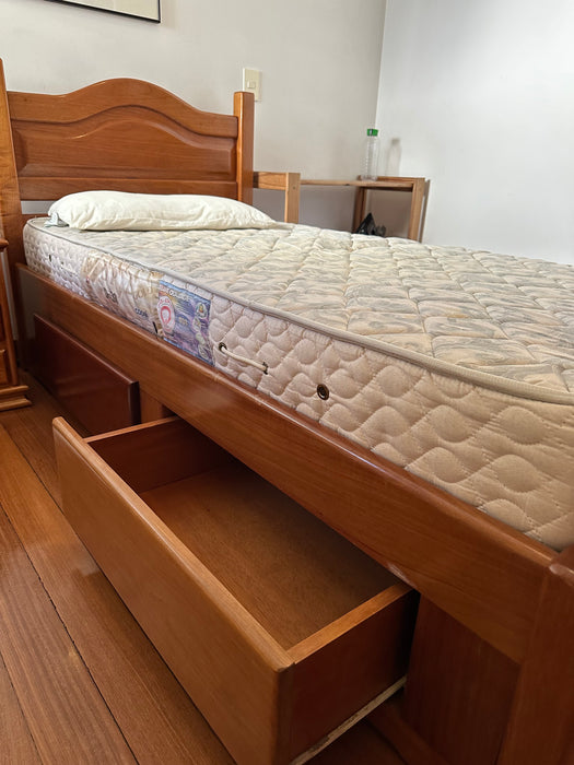 Cama de Solteiro com Gavetas  - Estância Móveis