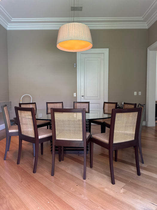 Mesa de Jantar "Fresta" com tampo em Vidro - Etel Carmona para Etel