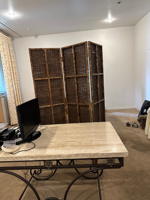 Mesa de Ferro com Tampo em Mármore - Armando Cerello