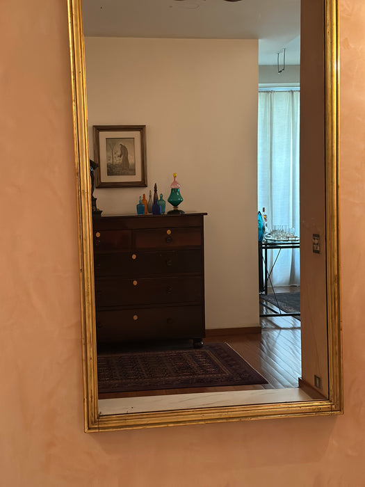 Espelho em Madeira com imagem Sacra