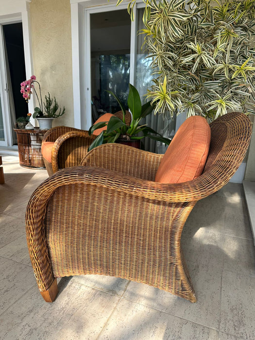 Par de Poltronas em Junco