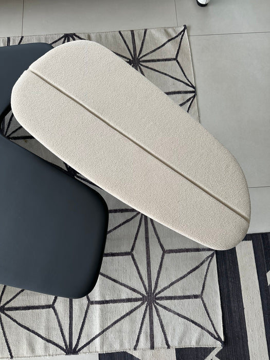 Conjunto de mesa|banco "Z" (3 peças em camurça e couro) - Estúdio Bola