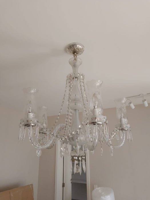 Lustre de Cristal com 4 braços