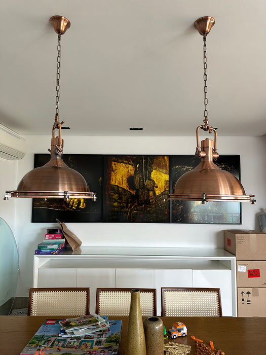 Par de Pendentes Industriais