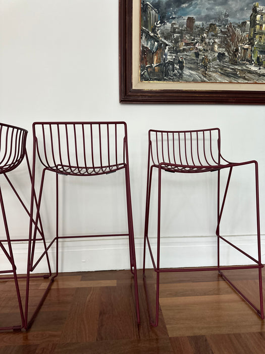 Conjunto com 4 Banquetas de Ferro