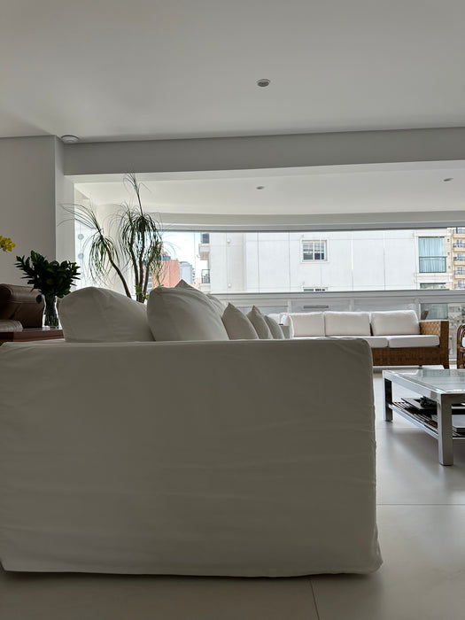 Sofá de 3 Lugares com Capa