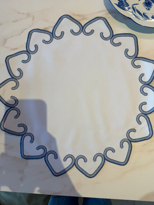 Conjunto com 2 Jogos de Mesa Coleção Casa das Orquídeas Limoges France (Prato, Bowl e Jogo Americano em Linho) – Tânia Bulhões