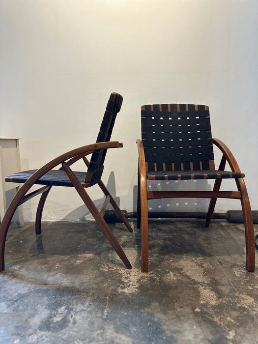 Conjunto com 6 Cadeiras "Flexa" em Madeira – Carlos Motta