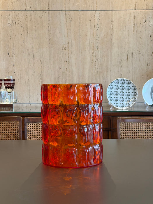 Vaso “Matelassé” Laranja – Patricia Urquiola para Kartell