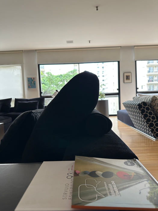 Sofá "Groundpiece" com Pufe – Antonio Citterio para Flexform