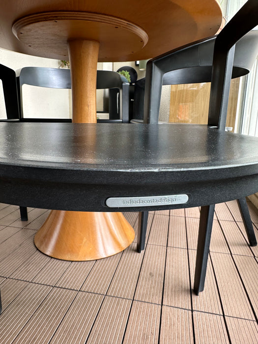 Conjunto de 4 Cadeiras "ICZERO1" Pretas – Indio da Costa