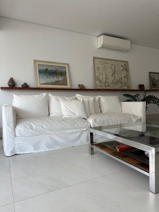 Sofá de 3 Lugares com Capa