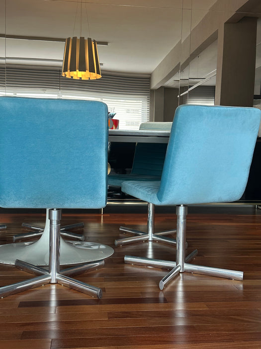 Conjunto de 8 Cadeiras Giratórias "Charly" (2 com braços) – Fahrer