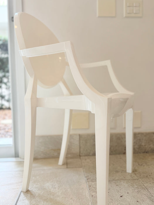 Conjunto de 4 Cadeiras "Ghost" Brancas