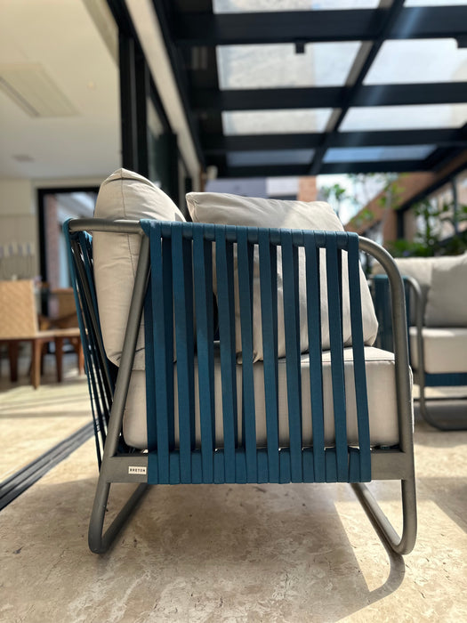 Conjunto de 3 Poltronas e Pufe "Terrace" - Breton