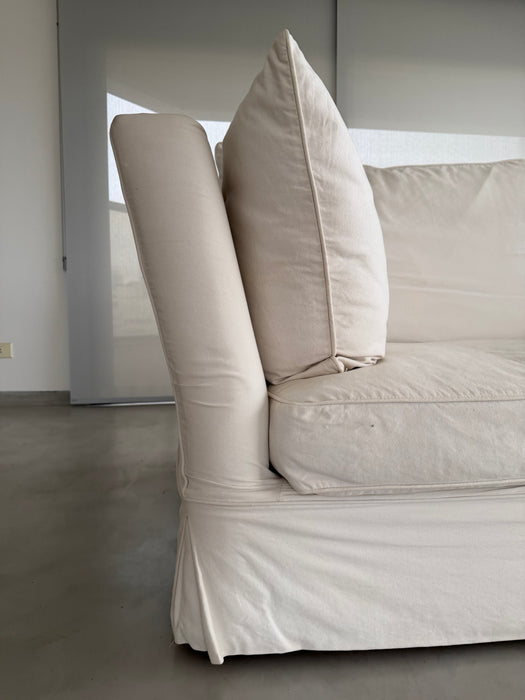 Sofá com Capa e Penas de Ganso - Shabby Chic (NY)