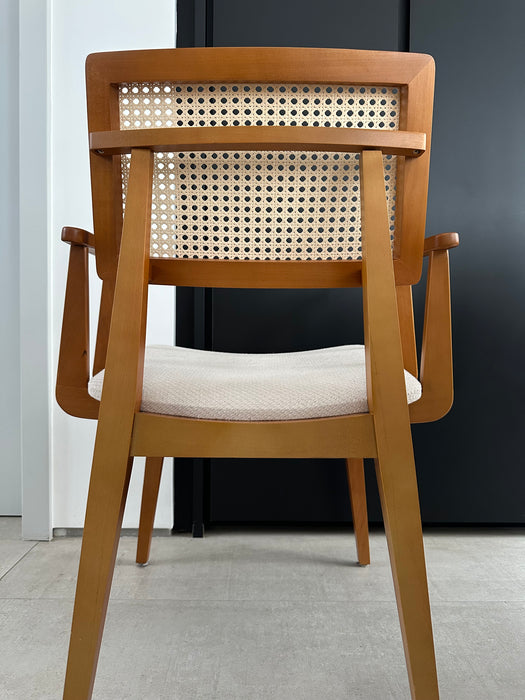 Conjunto de 6 Cadeiras em Madeira e Palhinha