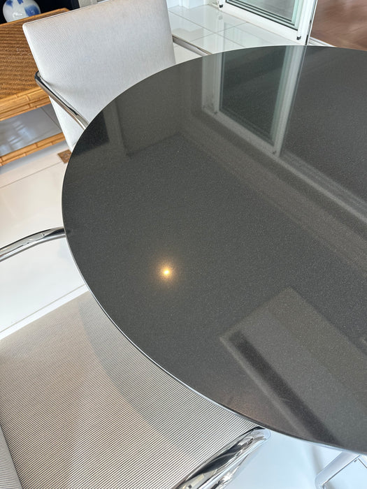 Mesa de Jantar Redonda Preta