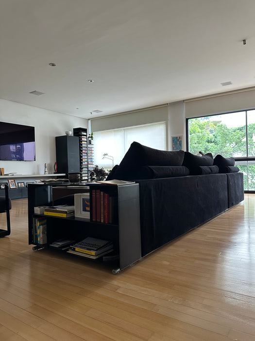 Sofá "Groundpiece" com Pufe – Antonio Citterio para Flexform