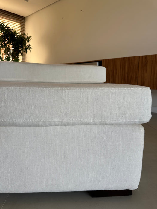 Módulo Pufe com Almofada e Encosto