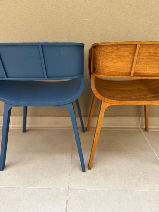 Cadeira “Maritime” em Laca Azul – Benjamin Hubert para Casamania
