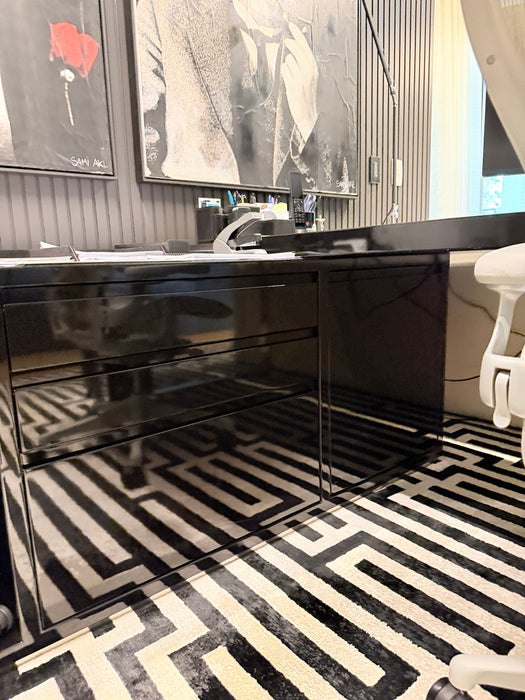 Mesa de Escritório em L com Gaveteiro