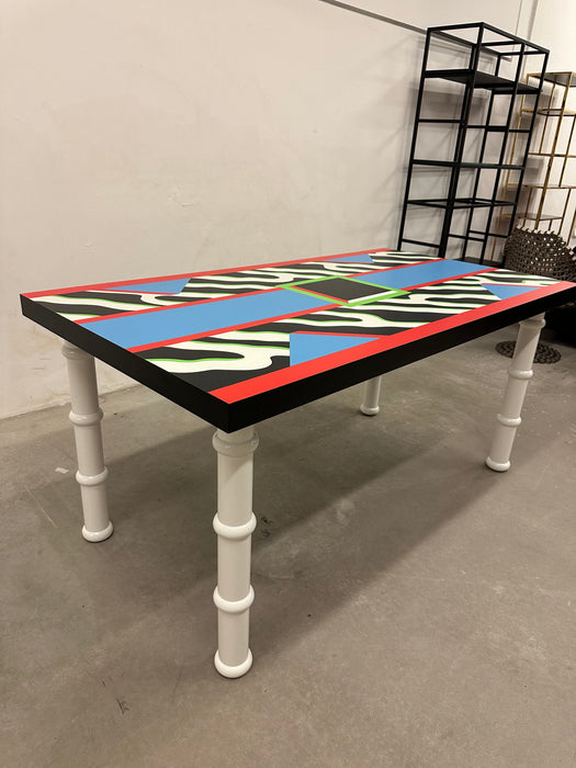 Mesa de Jantar "Madras" - Nathalie Du Pasquier para Memphis Milano