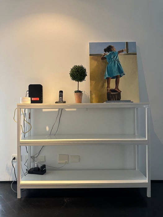 Estante Branca com 3 Prateleiras