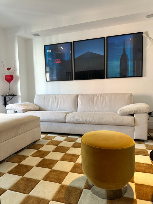 Sofá "Vogue" com Pufe – Micasa