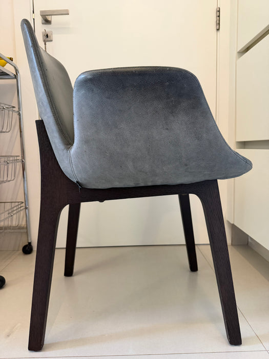 Conjunto com 4 Cadeiras "Ventura" em Couro – Jean-Marie Massaud para Poliform