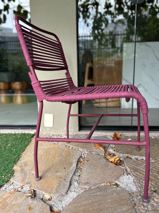 Mesa de Jantar "Tropical" com  6 Cadeiras "Chá Verde" em Corda Náutica - Líder Interiores